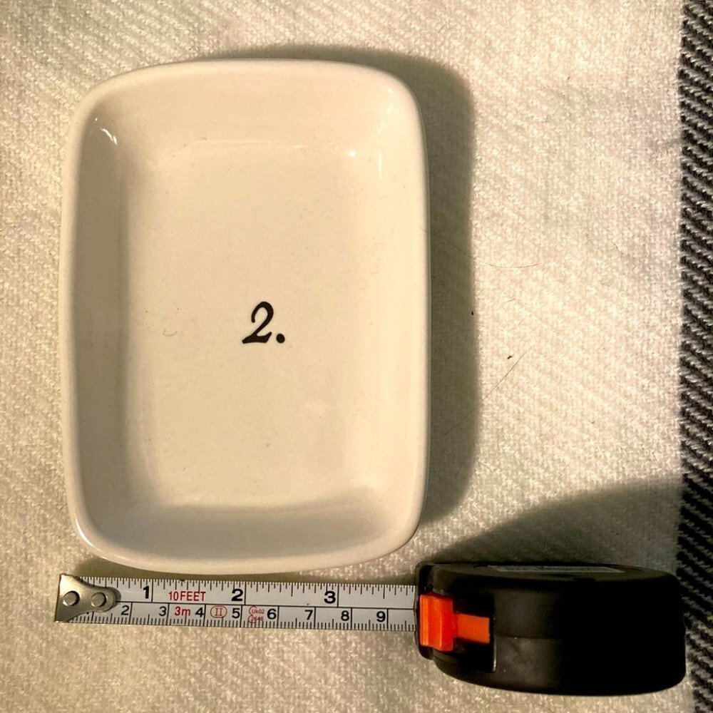 RAE DUNN # 2 Ceramic Rectangular Little Dish